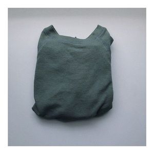 Green crew neck